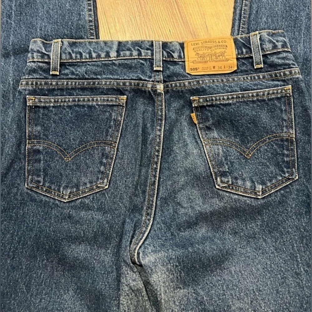 Levi's 505 Orange Tab 34x34 (fits 32x33)